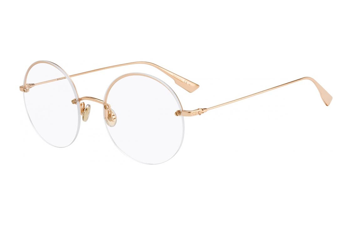 DIOR Eyeglass Frames Unisex Gold