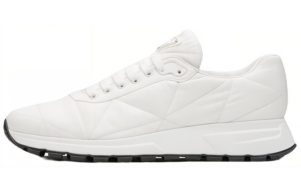 PRADA Quilted Nylon Sneakers White