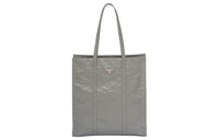 PRADA Leather Tote Bag Shopping Bag Handbag Medium Size Women's Slate Gray