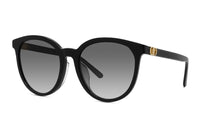 DIOR Acetate Irregular Shape Sunglasses Women's Black