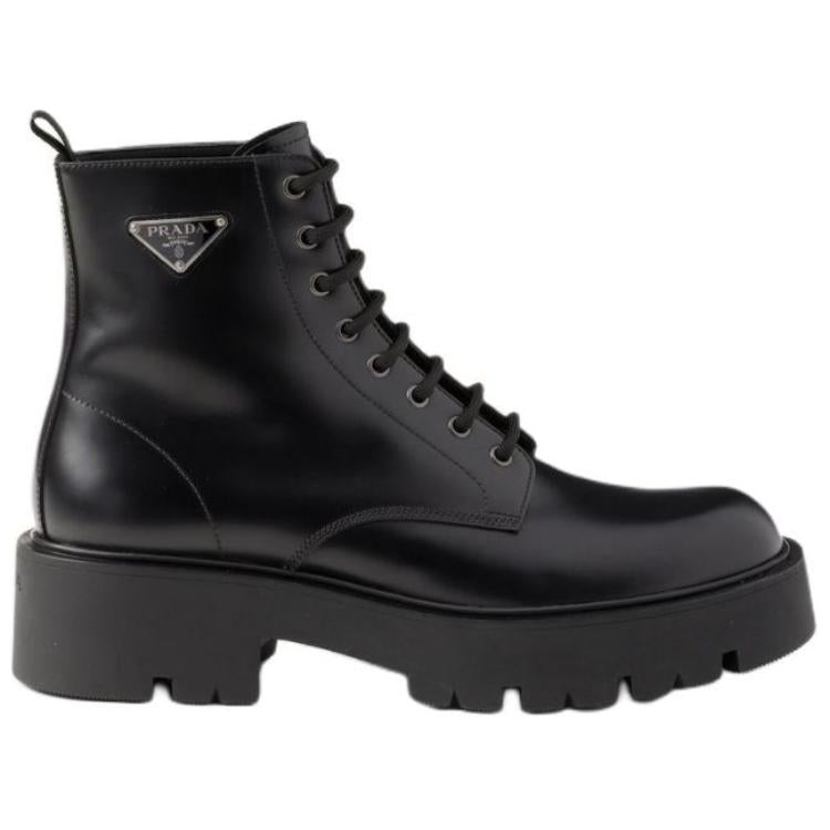 PRADA Ankle Boots 6cm Men's Black
