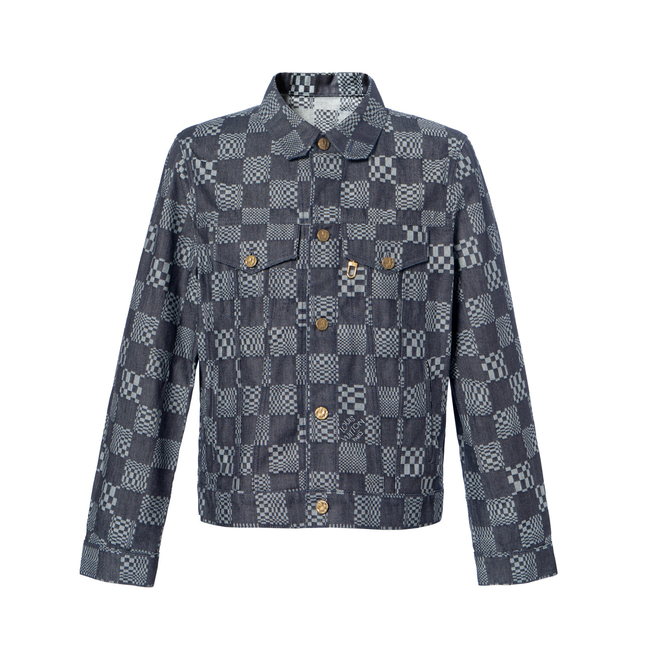 LOUIS VUITTON Distorted Damier Denim Jacket