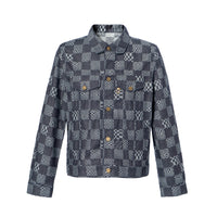 LOUIS VUITTON Distorted Damier Denim Jacket