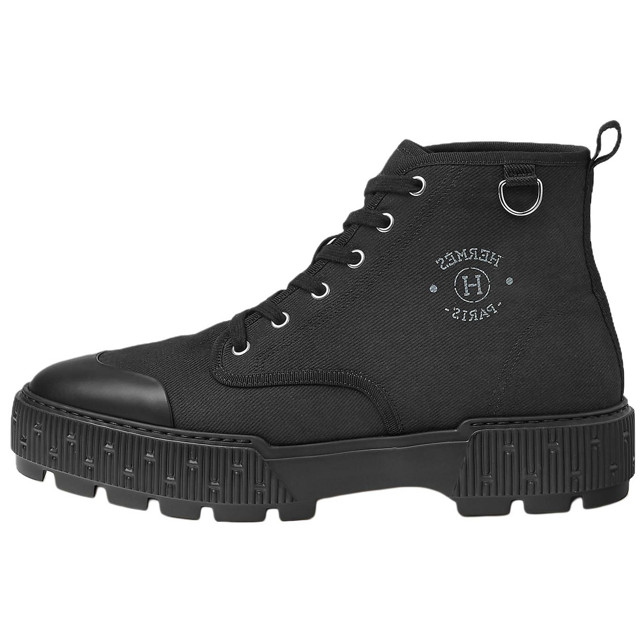 HERMES Ankle Boots 3cm Men's Black