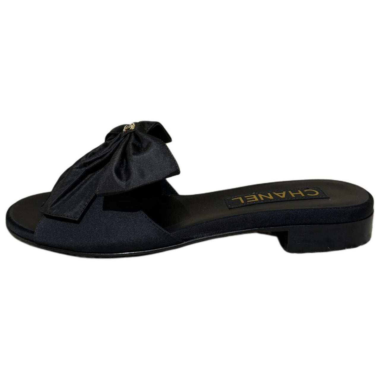 CHANEL Slide Slippers Women's Black
