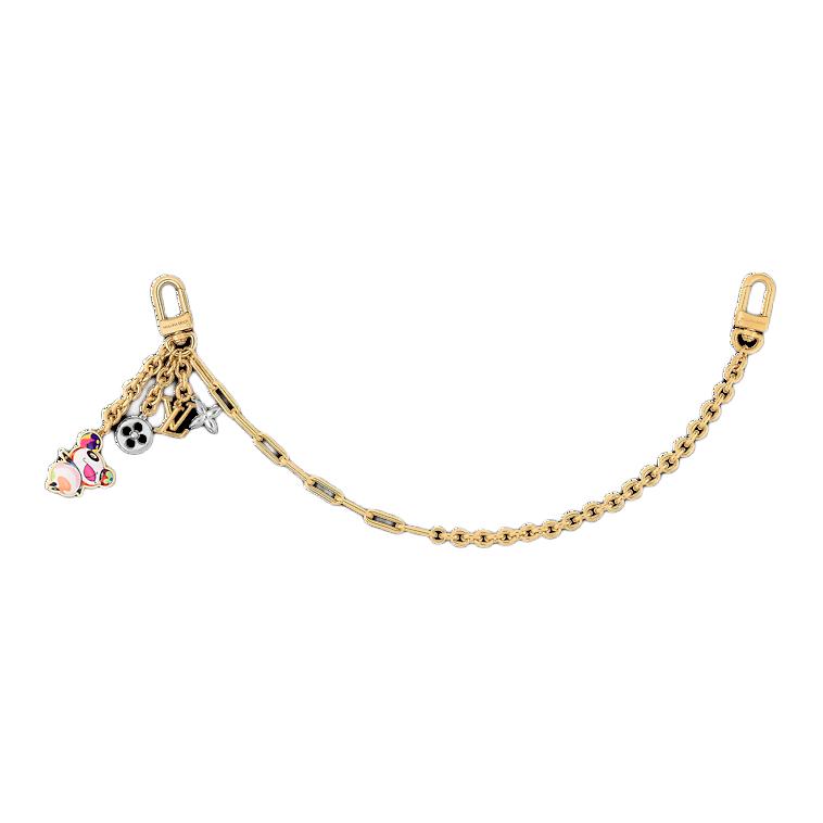 LOUIS VUITTON Takashi Murakami Village Co-Financing Metal Chain Bag Accessory Women's Gold