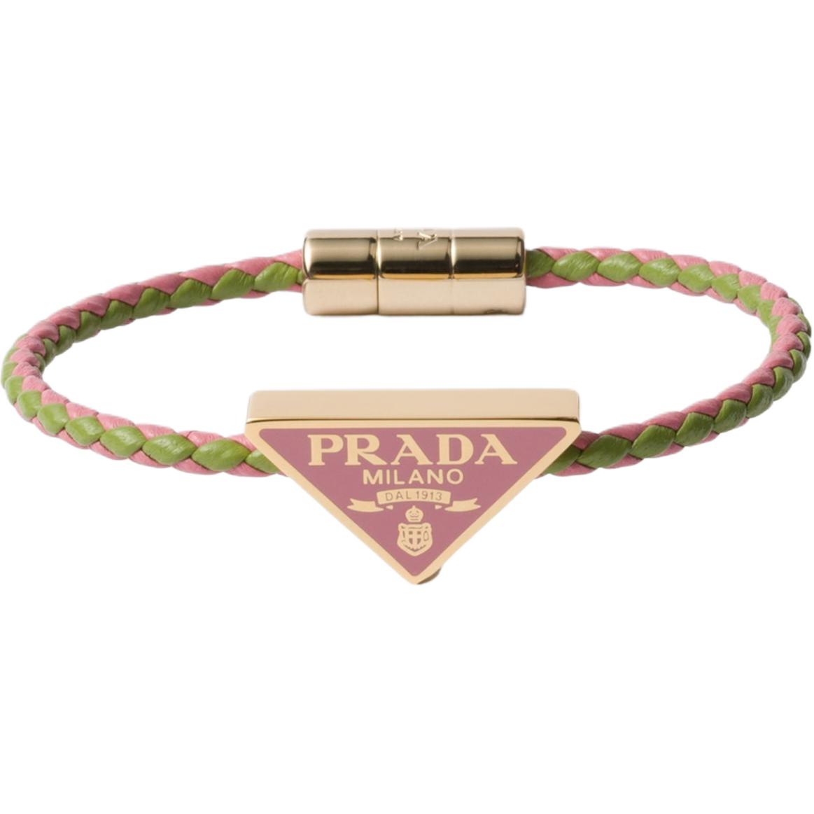 PRADA Leather Bracelets Women's Pink