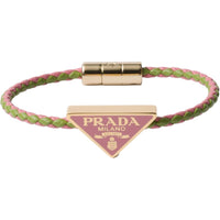 PRADA Leather Bracelets Women's Pink