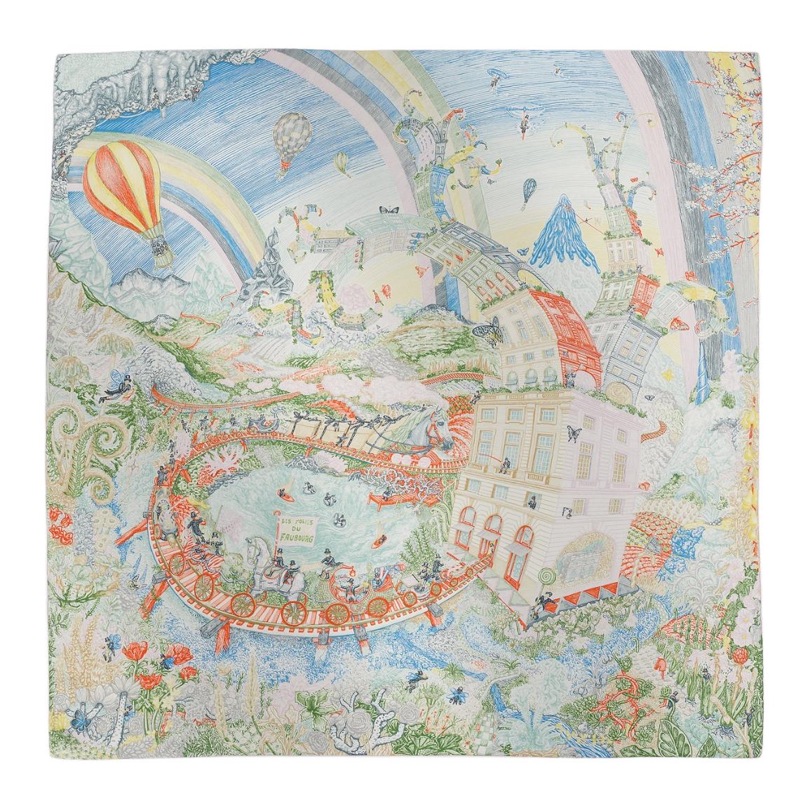 HERMES Silk Shawls Women's Multicolor