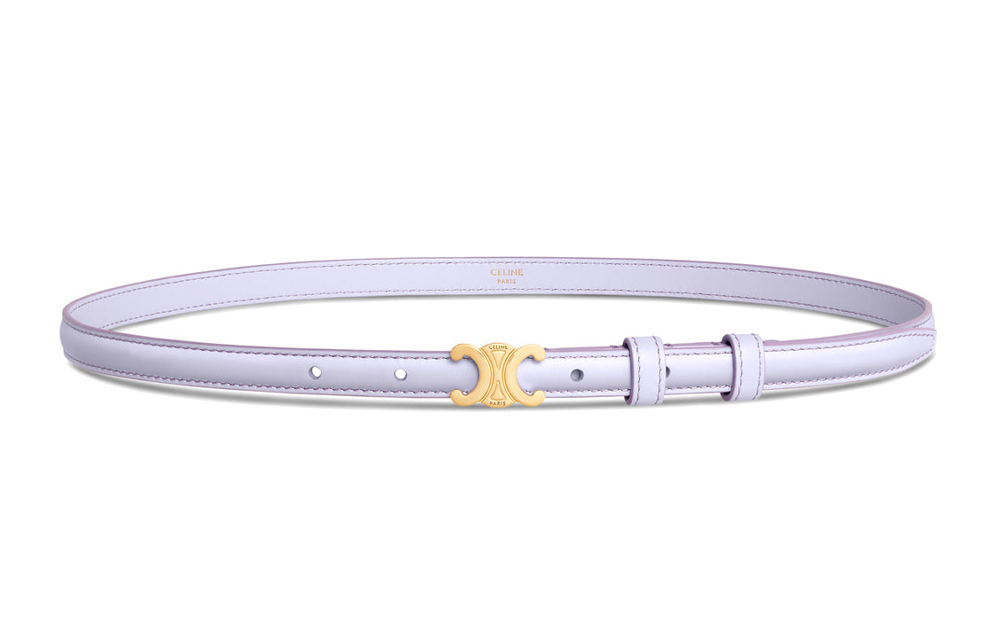 CELINE Leather Belts Women's Purple