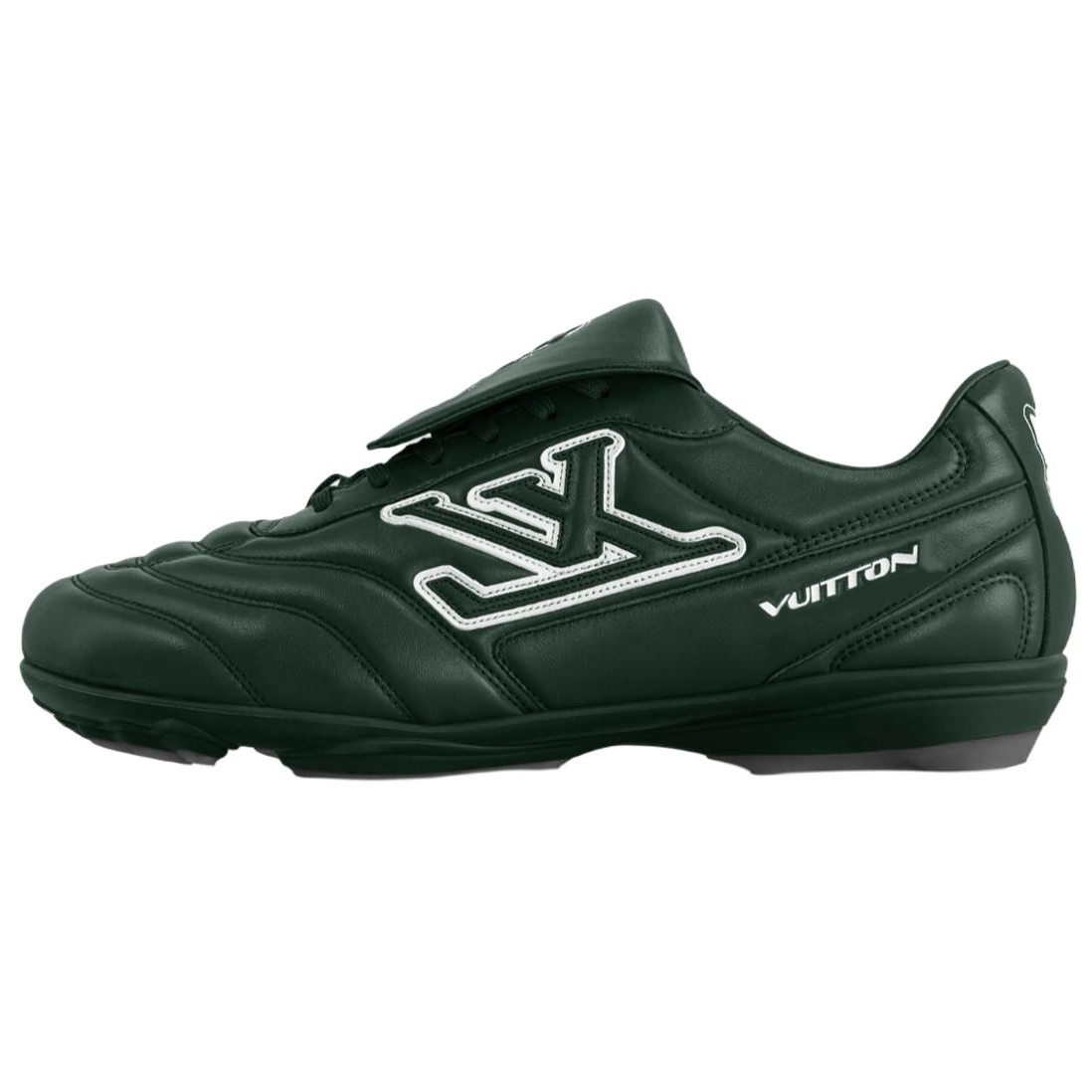 LOUIS VUITTON LV Footprint Soccer 2025 Spring Summer Men's Collection, Soccer Shoes Low Top Casual Shoes Men's Green