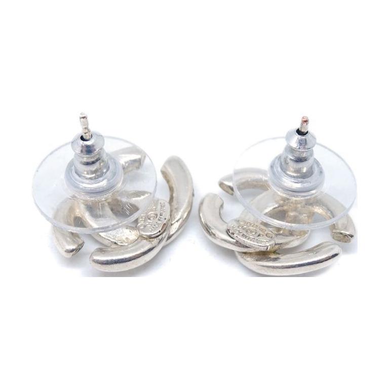 CHANEL 2000 Cc Stud Earrings