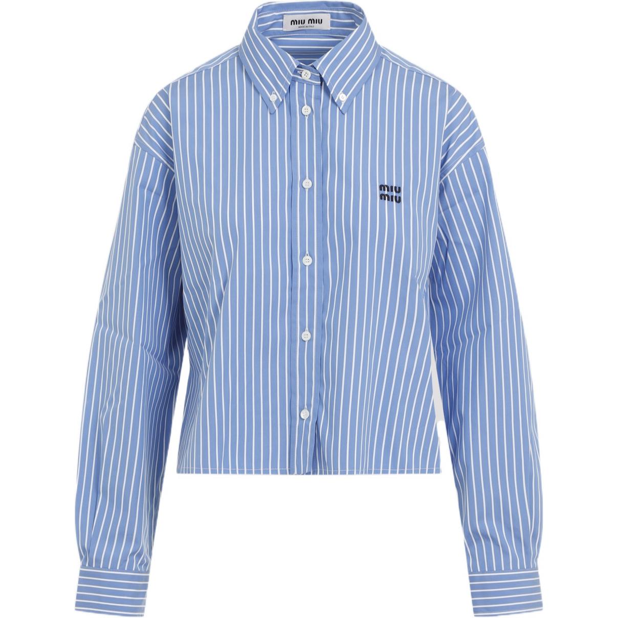 MIU MIU Shirt Women's Blue White