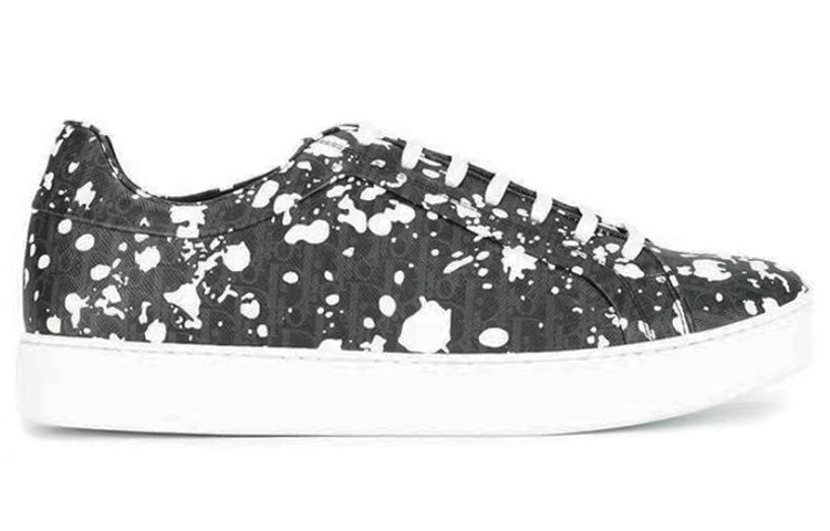 DIOR B06 Low Top Stylish Skateboarding Shoes Men's Black White