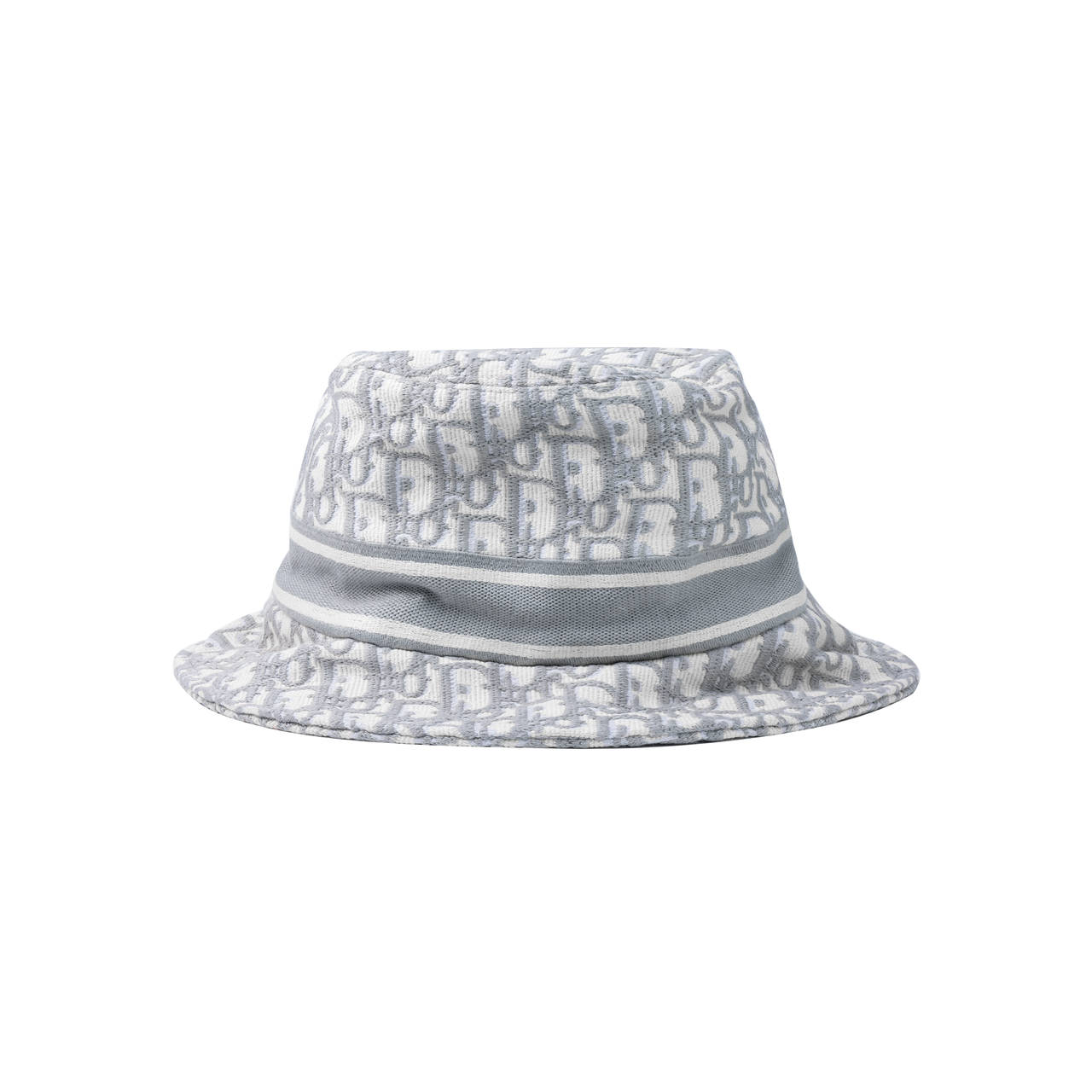 DIOR Cotton Bucket Hats Women's Gray White