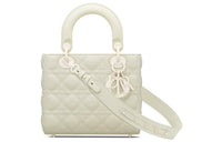 DIOR Lady DiorMy ABCDior Matte Cow Leather Dior Bag Shoulder Bag Crossbody Bag Handbag Women's Milk White