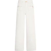 CELINE Jane Jeans In Optic White Wash Denim