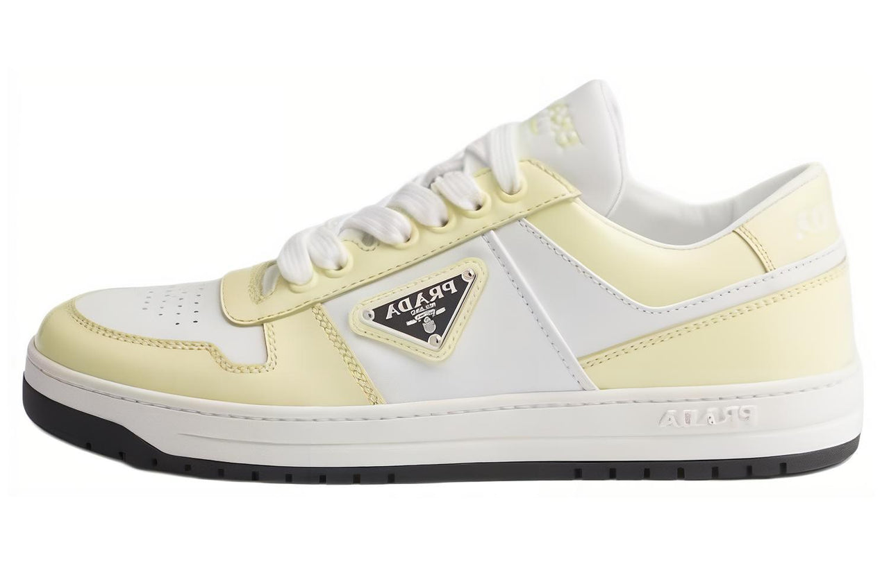 PRADA Downtown Low Top Skateboard Shoes Women's Yellow