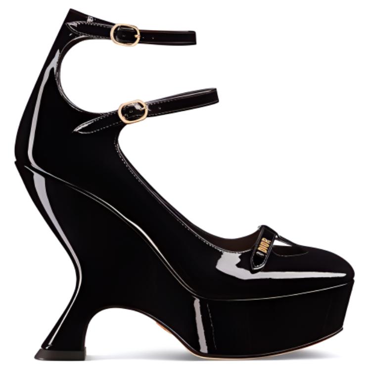 DIOR Aime Dior Irregular Heel High Heels 12.5cm Women's Black