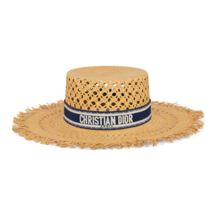 DIOR Cotton Polypropylene Paper Polyester Bucket Hats Women's Yellow