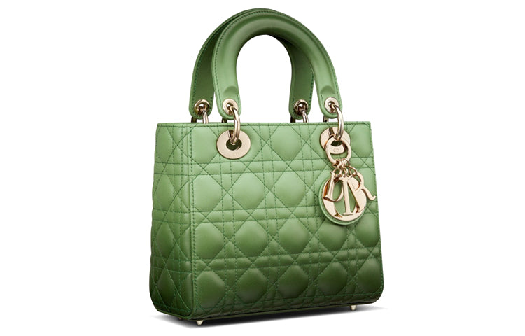 DIOR Sheepskin Lady Dior Bag, Handbag, Crossbody Bag, Shoulder Bag Small Size Women's Gradient Green