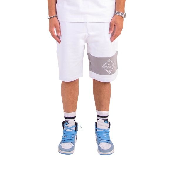 House of Cenmar Short with Patch 'White' HOC-WPS3