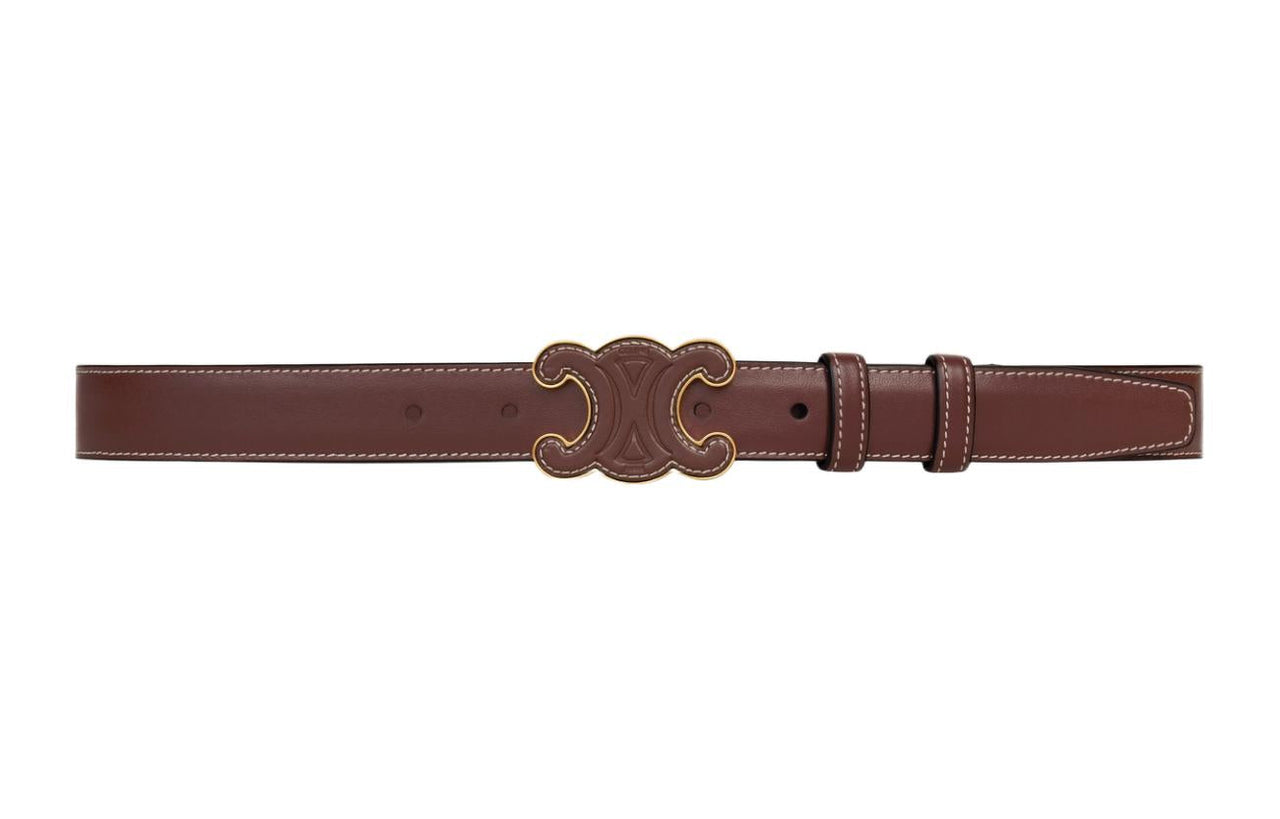 CELINE Leather Belts Women's Brown