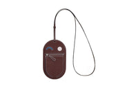 HERMES In The Loop Mysore Goat Skin Cell Phone Pouch Large Size Women's Saddle Red/French Blue/Light Purple