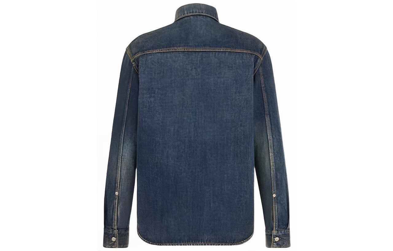DIOR FW22 Shirt Men's Denim Blue