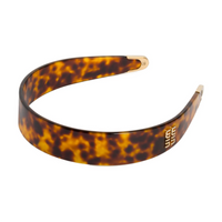 MIU MIU Plexiglass Headbands Women's Gold/Honey/Tortoiseshell