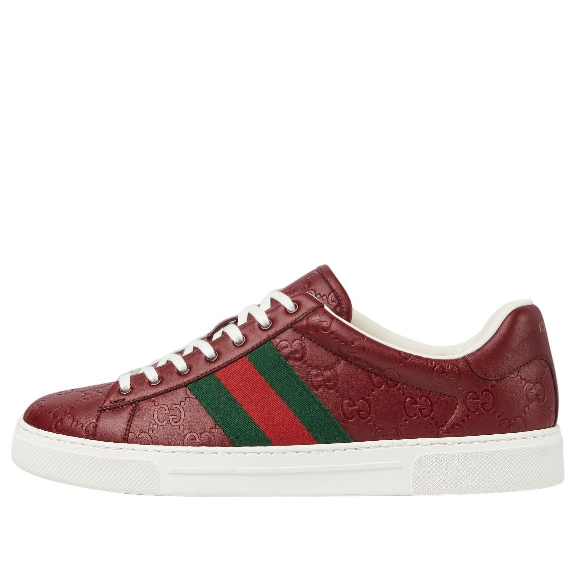 Gucci Ace Leather 'Red Monogram' 757892-AADSP-6247