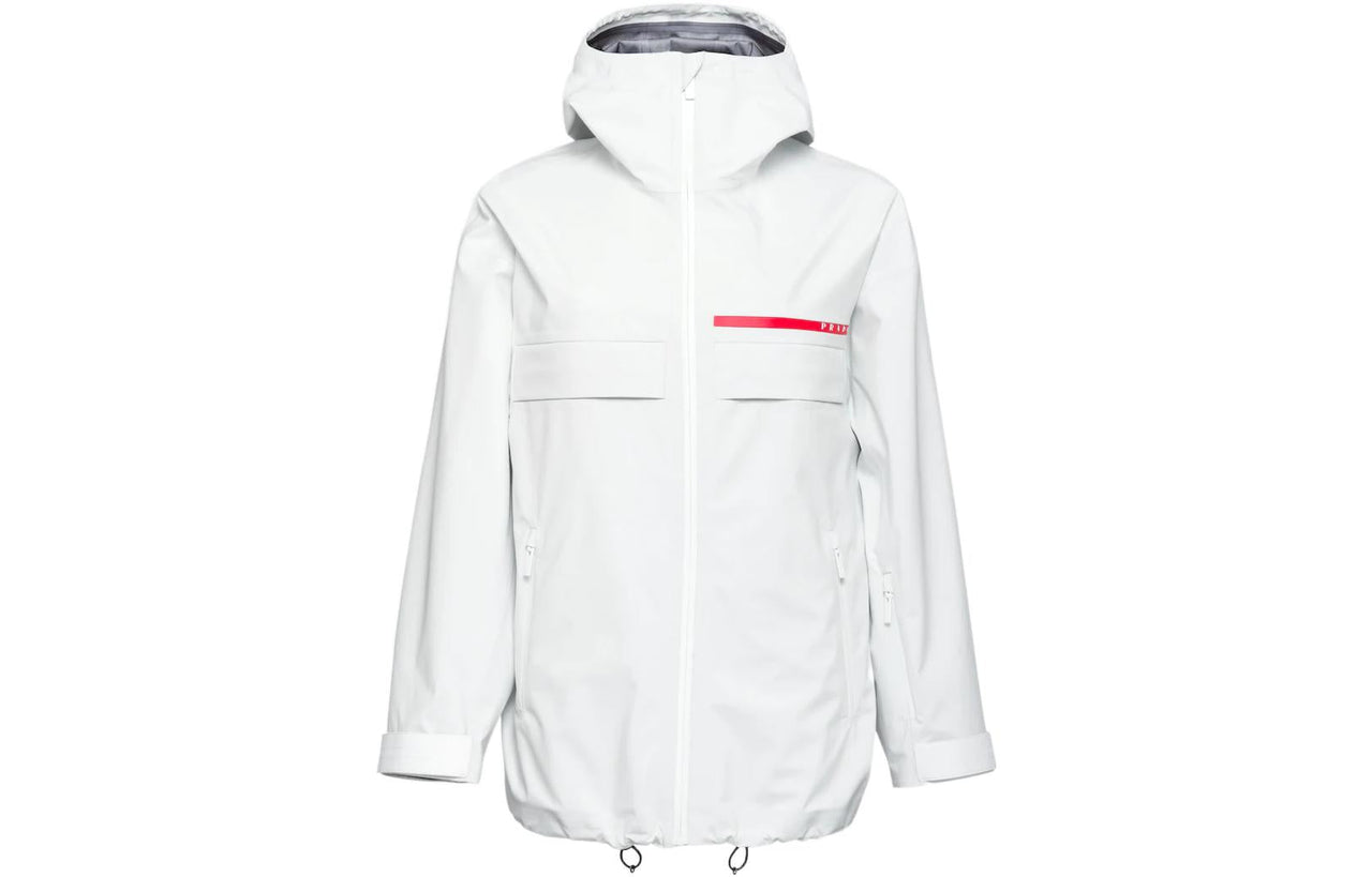 PRADA Windbreaker Jackets Women's Pink White