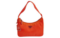 PRADA Re-Edition Recycled Nylon One Shoulder Handbags Mini Women's Orange