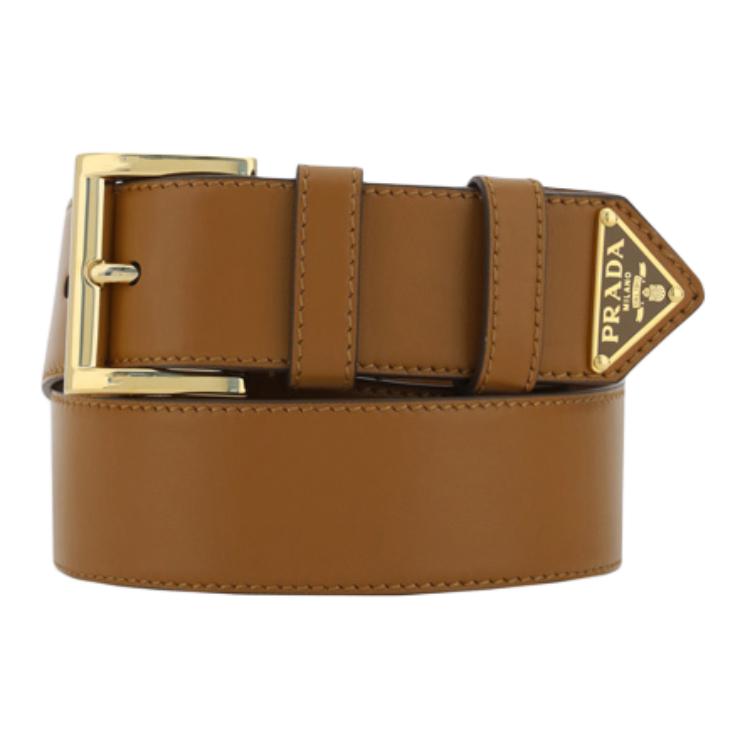 PRADA Leather Belts Women's Brown