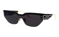 DIOR Acetate Irregular Shape Sunglasses Women's Black