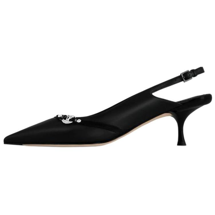 LOUIS VUITTON 6AM Slim Heel High Heels 5.5cm Women's Black