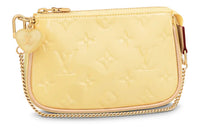 LOUIS VUITTON Mini Pochette Accessories Banana Fizz Yellow