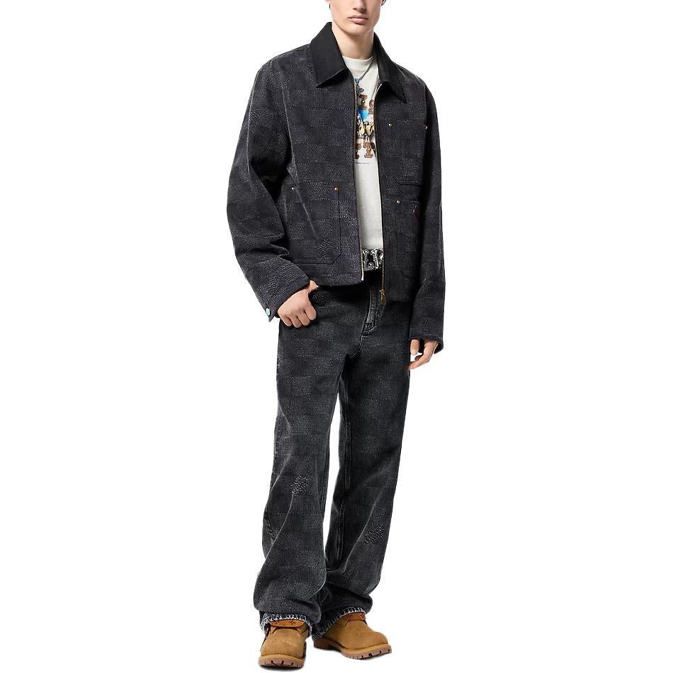 LOUIS VUITTON 57th Street Nyc Damier Denim Skate Pants
