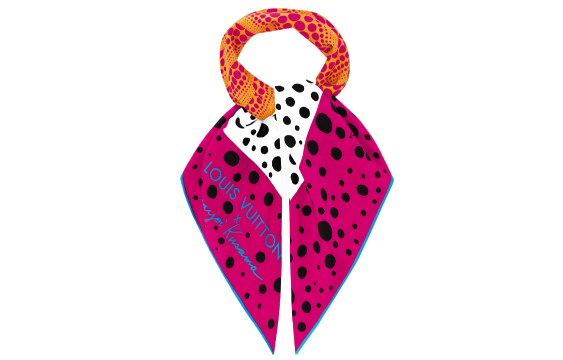 LOUIS VUITTON Grass Interim Life Joint Name Silk Scarves Women's