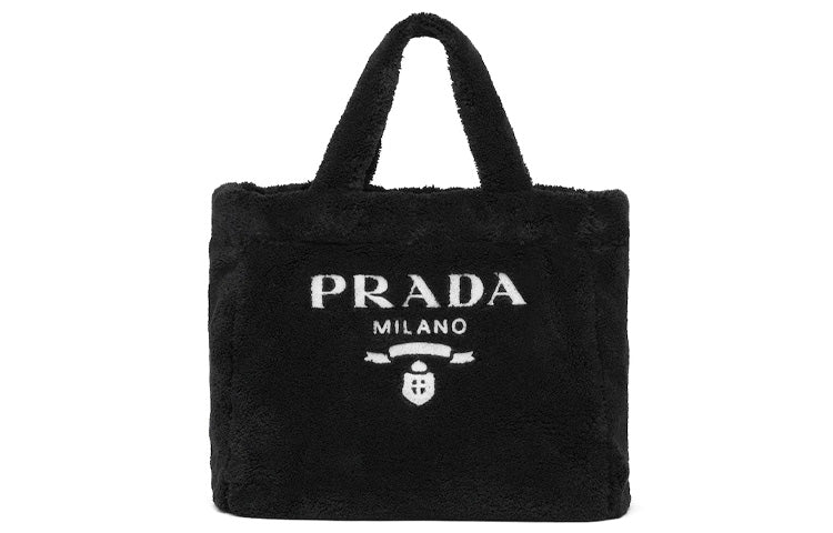 PRADA Fabric Shoulder Bag Crossbody Bag Handbag Unisex Black