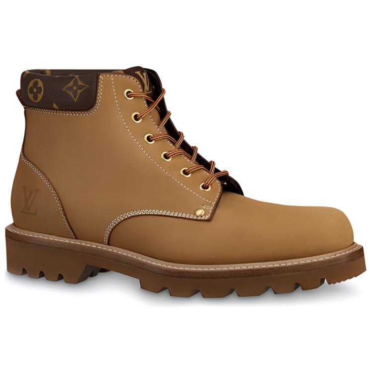 LOUIS VUITTON Oberkampf Durable Cushioning Outdoor Boots Men's Brown
