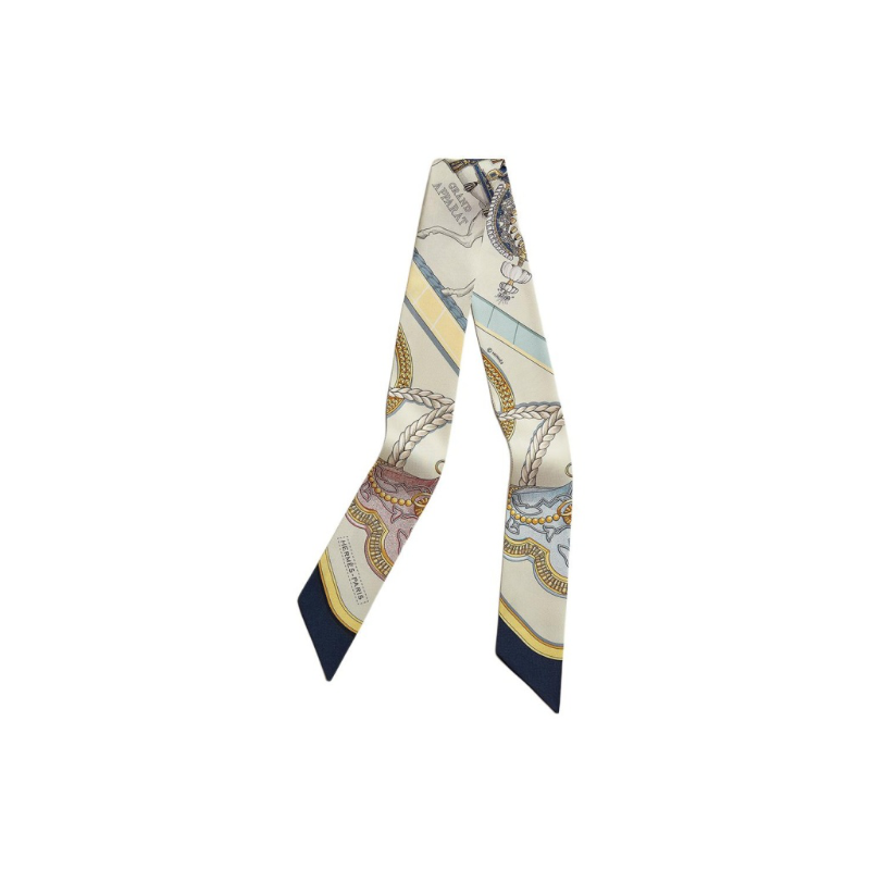 HERMES Silk Silk Scarves Women's Blue