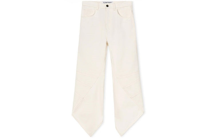 LOEWE SS22 Denim Trousers Women's Ecru