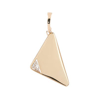 PRADA 18K Gold Diamonds Earrings Women's Gold