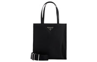 PRADA Nylon Tote One Shoulder Handbag Women's Black