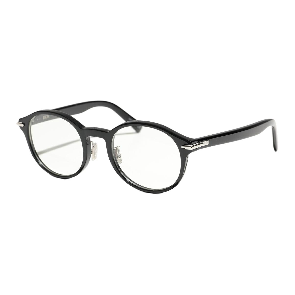 DIOR Acetate Round Eyeglass Frames Men's Black