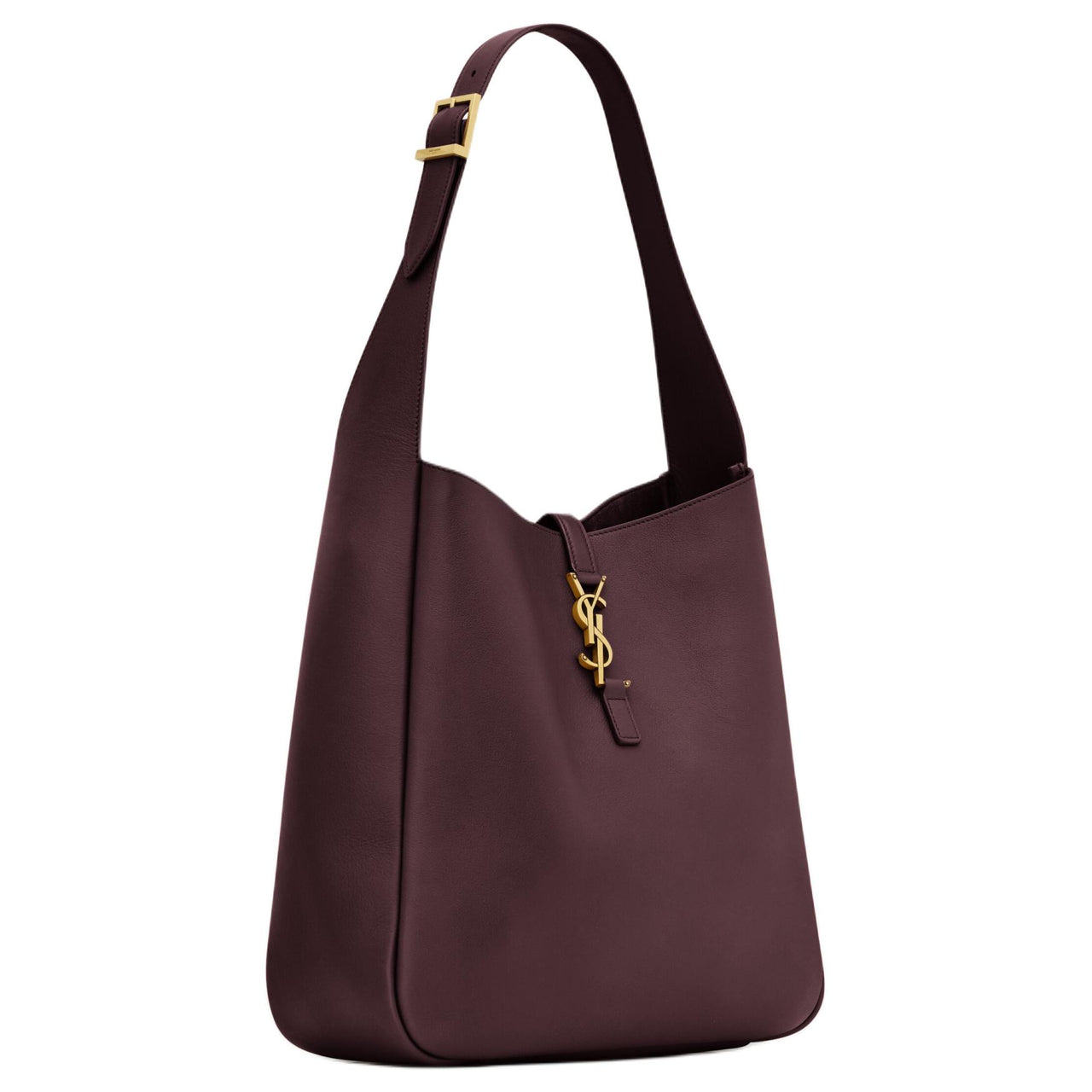 SAINT LAURENT Calfskin Handbag, Shoulder Bag Tubas Women's Brown
