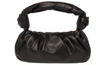 MIU MIU Soft Sheepskin Leather Tote Bag Shopping Bag Handbag Shoulder Bag Women's Black