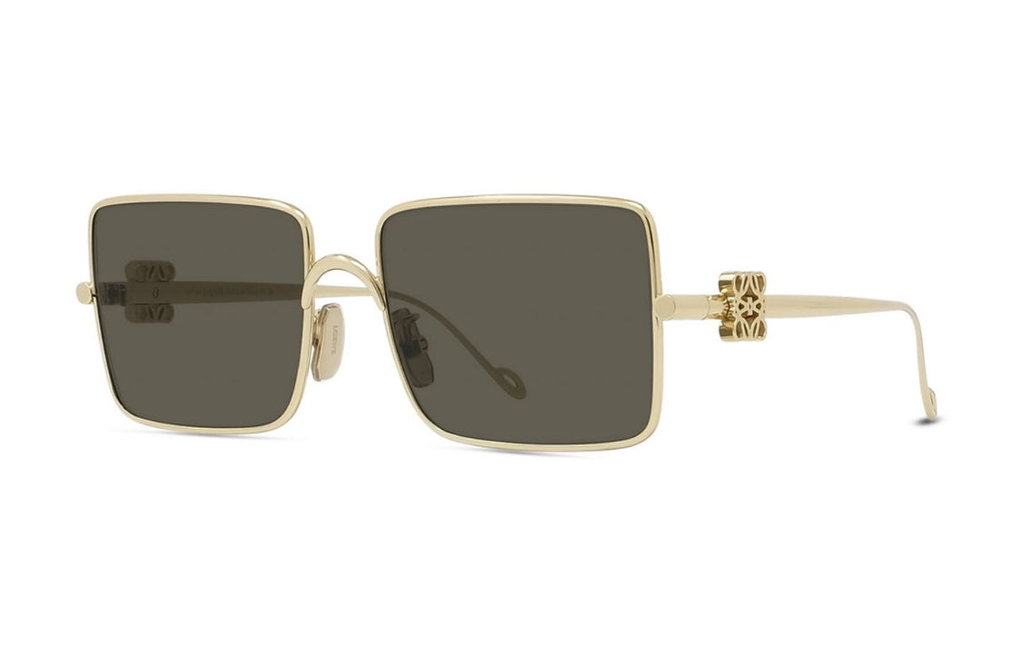 LOEWE Metal Square Sunglasses Women's Gold