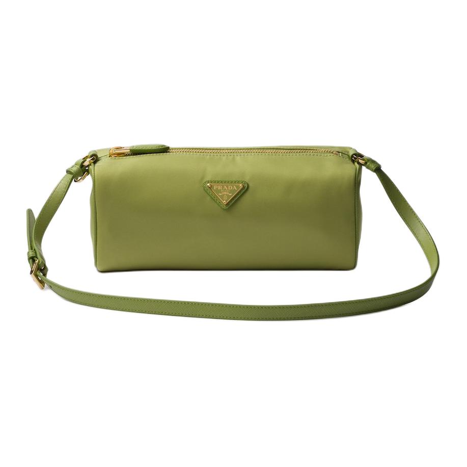 PRADA Nylon Shoulder Bag Women's Grass Green